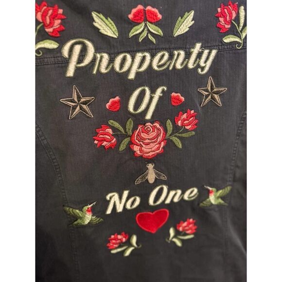 Torrid property of no one roses black utility Jacket/coat 2 - Picture 6 of 10
